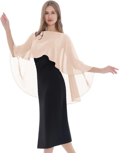 Miniatura 3 de Capas de gasa suaves para damas de honor, bodas, fiestas formales, vestidos de noche