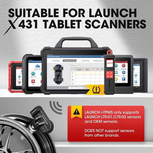 Miniatura 7 de Nueva herramienta de servicio TPMS portátil LAUNCH X-431 i-TPMS TSGUN 2026, reinicio, reinicio y programa, sensores TPMS Funciona con escáner X-431