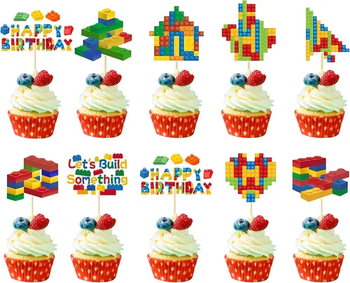 Miniatura 12 de 36 piezas de decoración para cupcakes de avión para niños, decoración para tartas de aviones, baby shower, fiesta de cumpleaños para combatientes