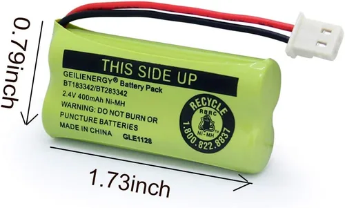 Miniatura 3 de Batería BT162342/BT262342 Compatible para BT183342/BT283342 BT166342/BT266342 VTech CS6114 CS6419 CS6719 at&T EL52300 CL80111 Teléfono Inalámbrico