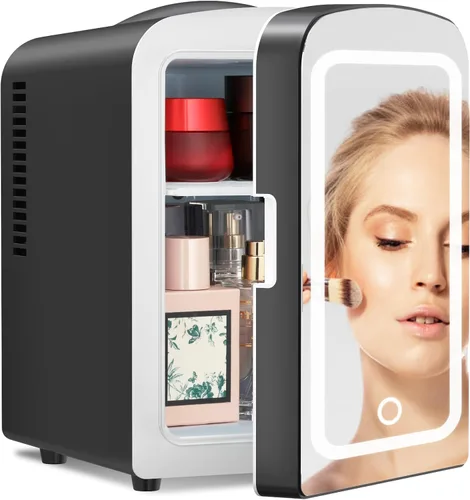 Miniatura 9 de Antarctic Star Refrigerador compacto, mini refrigerador portátil, cuidado de la piel, capacidad de 4 litros/6 latas, para dormitorio, automóvil