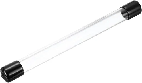 Miniatura 16 de MECCANIXITY Tubo de Almacenamiento Transparente 23x25mm Pequeño Tubo de Plástico Redondo con Tapas Botella Contenedor Rígido 300mm/12 Pulgadas