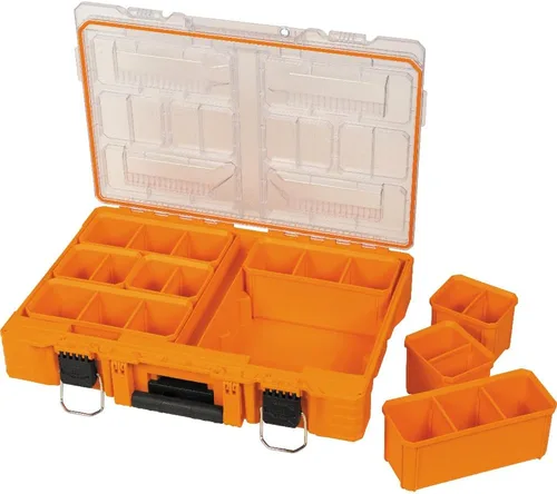 Miniatura 12 de Klein Tools 54806MB MODbox - Caja de compartimento alto, organizador de herramientas de ancho completo, caja de herramientas de piezas pequeñas
