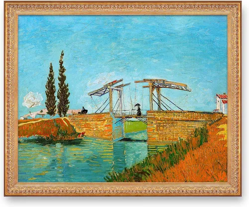 Miniatura 44 de A&T ARTWORK Noche estrellada sobre el Ródano de Vincent Van Gogh. Tamaño del marco: 36 x 30 pulgadas, tamaño de la imagen: 30 x 24 pulgadas