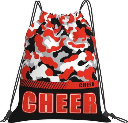 Miniatura 55 de Mochila con cordón impermeable para gimnasio, bolsas con cordón, bolsa de cuerda deportiva, mochila de camuflaje, Bolsas con cordón Cheer - Bolsas
