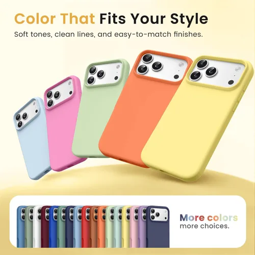 Miniatura 386 de GONEZ Funda de silicona para iPhone 15 Pro Max, compatible con Magsafe, protector de cámara + protector de pantalla, forro de microfibra suave