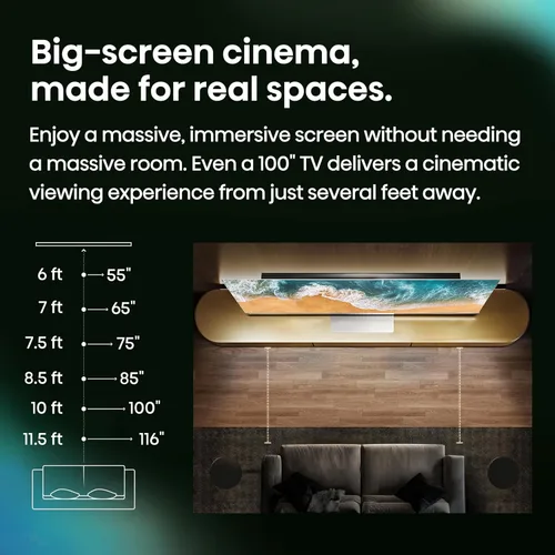 Miniatura 21 de Hisense 55" U7 Mini-LED ULED 4K UHD Best Premium Gaming Google Smart TV (55U7SG, 2026 NUEVO) - Hi-QLED, Native 165Hz, VRR 330, HDR10+, Dolby Vision