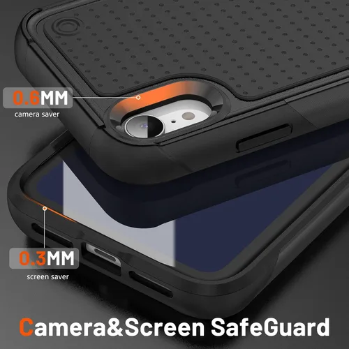 Miniatura 127 de Jeylly Funda para iPhone SE/Funda para iPhone 5S, Exterior de Plástico Duro que Absorbe Golpes + Interior de Silicona de Goma Defensor contra