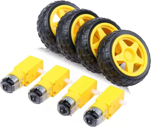 Miniatura 7 de Gebildet 8pcs DC3V-12V DC Geared Motor, para aviones Juguetes/Cuerpo robótico/Coche de juguete de tracción en las cuatro ruedas, Número de lote