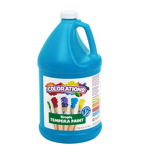 Miniatura 18 de Colorations Pintura de témpera simple sin parabenos para niños, juego de 11 galones, pintura vibrante para póster y aula, fabricada en Estados