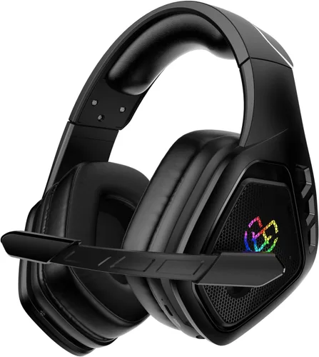 Tatybo Wireless Gaming Headset for PC, 2.4 Ghz USB & Type-C Gaming Headphones with Microphone, 30H Battery Bluetooth Headphones for Switch, Laptop,