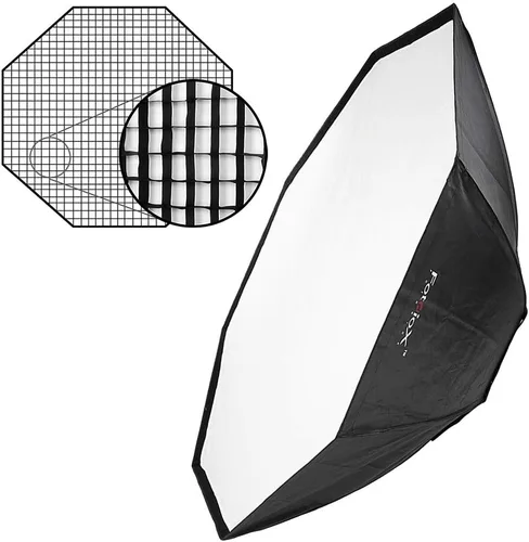 Miniatura 12 de Fotodiox Caja de luz Pro de 32 x 48 para estudio estroboscópico/flash con difusor suave y anillo de velocidad universal (3 a 6 pulgadas de diámetro)