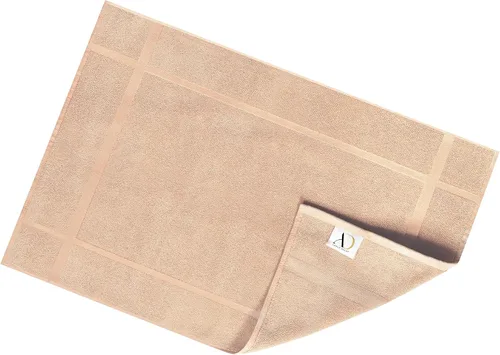 Miniatura 8 de Ample Decor Alfombra de baño 100% algodón de 34 x 20 pulgadas, felpa gruesa de 1350 GSM, suave absorbente, certificado Oeko-Tex, construcción Beige