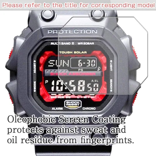 Miniatura 6 de Paquete de 3 protectores de pantalla, compatibles con CASIO W735H-1AV W-735H Series TPU Guard para reloj inteligente inteligente