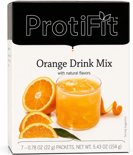 Miniatura 7 de ProtiFit - Mezcla de bebida en polvo de sabor a fruta con alto contenido en proteínas, 15g de proteína, baja en calorías, sin azúcar, compatible