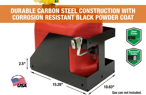 Miniatura 2 de Buyers Products LT32 - Soporte para contenedores de gas para remolques abiertos y cerrados, fabricado en los Estados Unidos, equipo de cuidado