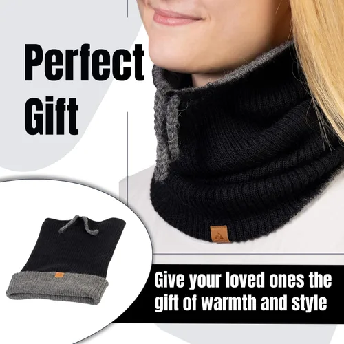 Miniatura 7 de Baby Alpaca Neck Warmer, Unisex Winter Warmer Hat, Neck Gaiter Scarf