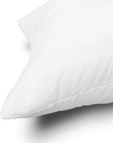 Miniatura 7 de EDOW Juego de 2 almohadas ligeras de poliéster alternativo al plumón, cojín de sofá, relleno de funda, lavable a máquina (blanco, 12 x 20 pulgadas)