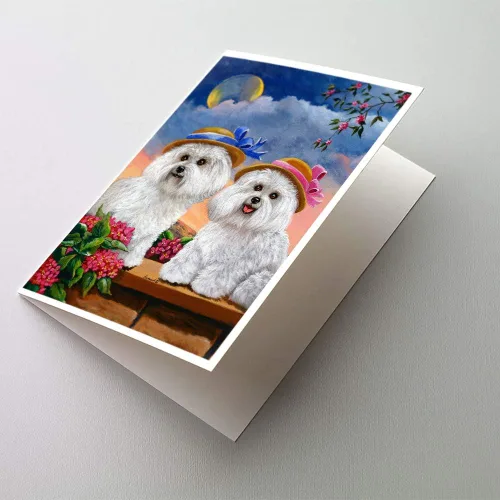 Miniatura 58 de Caroline's Treasures PPP3013GCA7P - Tarjetas de felicitación y sobres para mascotas de Basset Hound Teacher, paquete de 8 tarjetas en blanco