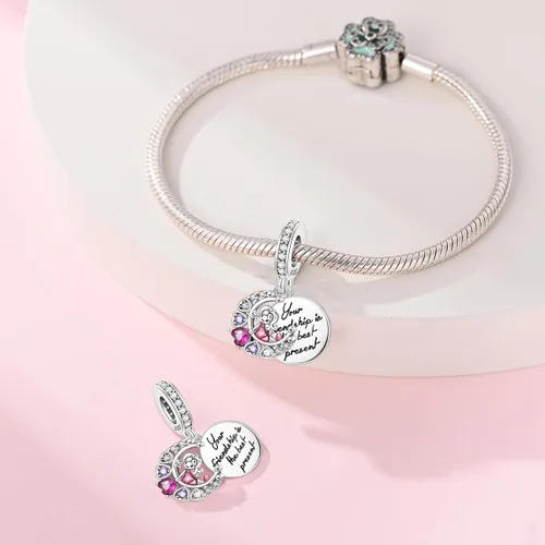 Miniatura 84 de KUNSIR Los abalorios se adaptan a pulseras Pandora para mujer, plata de ley 925, cuentas colgantes de joyería para niñas, dijes de feliz cumpleaños