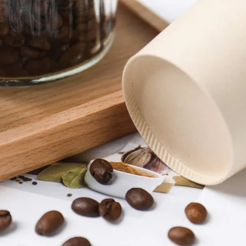 Miniatura 3 de Tazas de papel de café desechables, bebida caliente marrón de fibra vegetal 160 unidades 8 oz