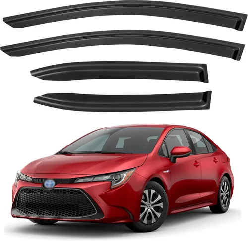 Miniatura 61 de YQAUTEC Viseras de Ventana Protectores de Lluvia para Honda Civic 2022 2023 2024 2025 2026, Deflectores de Viento de Ventilación de Ventana Fuera