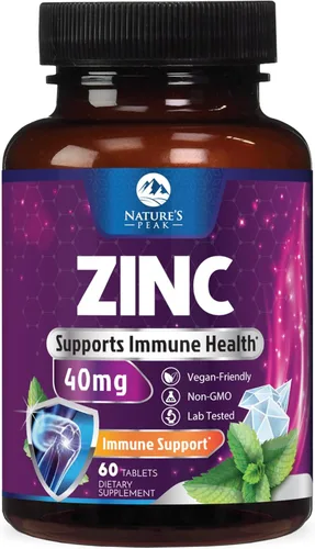 Suplementos de zinc de 40 mg – 40 mg de zinc es el límite diario superior seguro de los NIH para mujeres y hombres – El mejor suplemento de zinc