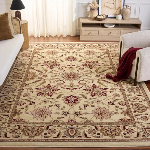 Miniatura 26 de SAFAVIEH - Alfombra de acento de la colección Lyndhurst, 3'3" x 5'3", color negro y multi, diseño floral tradicional, no desprende pelusa y de fácil
