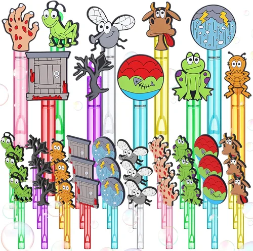 Miniatura 10 de Foilswirl 30 piezas de burbujas de helado de béisbol, regalos de fiesta, mini varitas de burbujas, tubo a granel, bolsas de regalo, premios, regalo