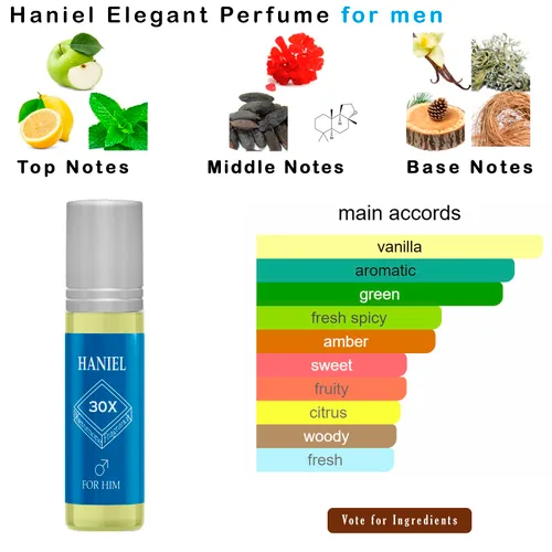 Miniatura 4 de Haniel Colonia de feromonas para hombres Roll-On - Colonia fresca acuática, perfumes de feromonas para hombres, aroma compacto de salvia y agua