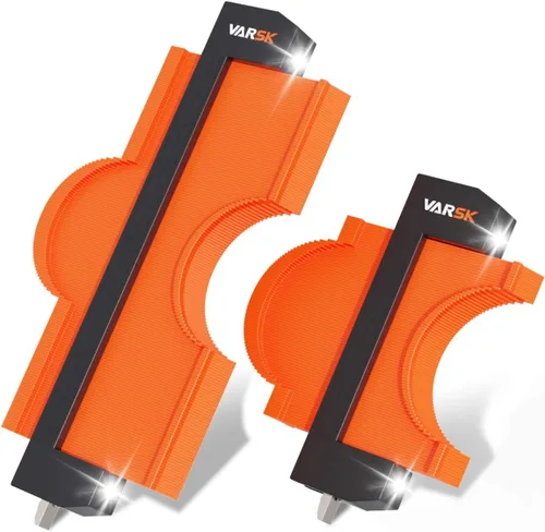 VARSK Herramienta de perfil de medidor de contorno con luz de 5 + 10 pulgadas, herramienta de contorno y forma súper duplicadora, regalos para