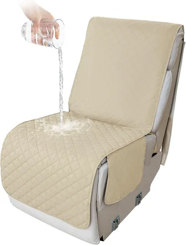 Miniatura 26 de HDCAXKJ Fundas de sofá seccional reclinable 100% impermeable, forma de L, funda de sofá reclinable lavable acolchada suave para mascotas, perro