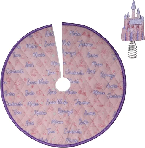 Miniatura 2 de Hallmark Keepsake 2022, juego de decoración para árbol de princesa de Disney en miniatura y falda de plástico para árbol de Navidad Decoraciones