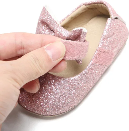 Miniatura 128 de Felix & Flora Zapatos de bebé de suela suave - Zapatos de bebé para caminar, mocasines, suela de goma, zapatos de cuna