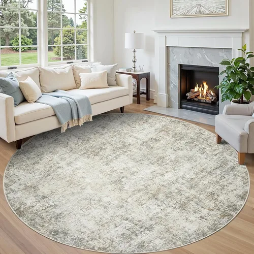 Miniatura 23 de 5x7 Area Rugs for Living Room Rug Washable: Abstract Rug for Dining Room Bedroom Carpet Non Slip 5 by 7 Indoor Modern Nursery Home Office Beige