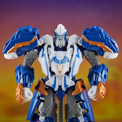 Miniatura 13 de Transformers Legacy United Voyager Class Prime Universe Thundertron, figura de acción de conversión de 7 pulgadas, 8+