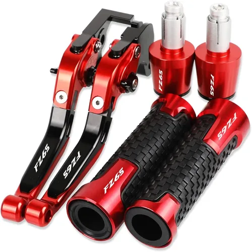 Miniatura 11 de Para Yamaha FZ6S FZ 6S 2004-2010 motocicleta CNC Accesorios Palancas de embrague de freno manillar ajustable plegable extensible con palanca de Negro