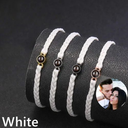 Miniatura 2 de Pulseras personalizadas con imagen en el interior Pulseras de proyección personalizadas con fotos, foto personalizada, aniversario conmemorativo