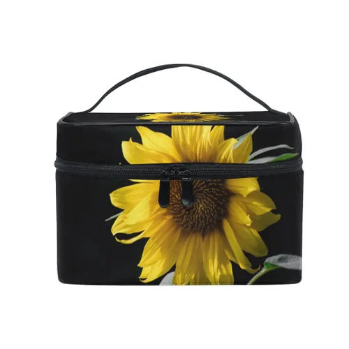 Miniatura 7 de senya Bolsas de maquillaje de viaje con cremallera, patrón de gatos negros, bolsa de cosméticos, bolsas de aseo y tren, bolsas de almacenamiento