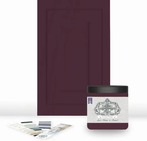 Miniatura 36 de Pintura TODO EN UNO, Abbey (gris cálido), Muestra de 8oz - Pintura duradera para gabinetes y muebles. Imprimación y capa superior incorporadas,