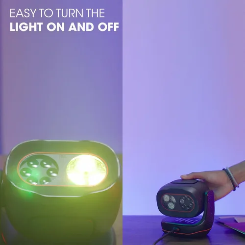 Miniatura 8 de JBL Partylight Beam - Luz de fiesta con proyección Bluetooth, lleva tu fiesta al siguiente nivel con un espectáculo de luces coreografiado que llena
