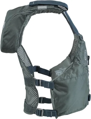 Miniatura 4 de Astral V-Eight Fisher - Chaleco salvavidas para adultos, alta ventilación, USCG tipo III PFD, para pesca y excursiones Gris