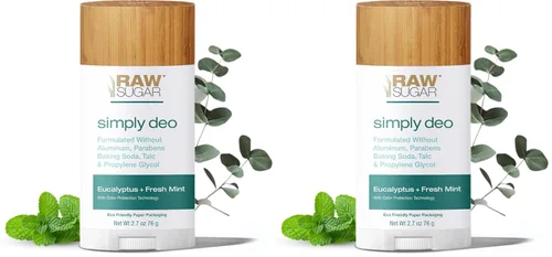 Miniatura 8 de RAW SUGAR Barra de desodorante sin aluminio, Simply Deo (Paquete de 1) Desodorante para todo el cuerpo para mujeres y hombres, fórmula limpia sin