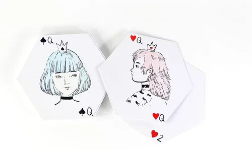 Miniatura 7 de Apostrophe Games Naipes hexagonales en blanco