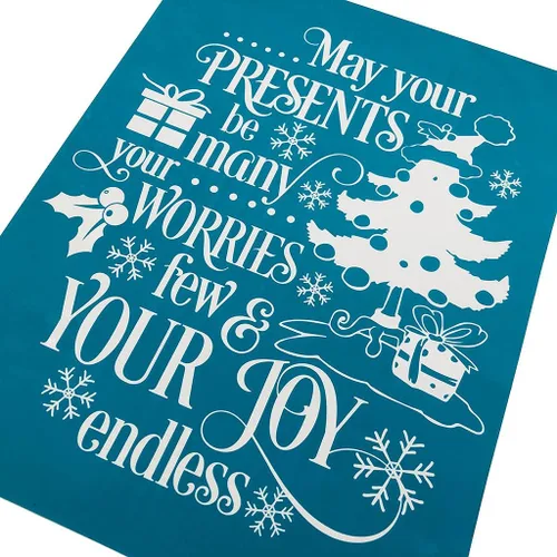 Miniatura 7 de appuivbt Plantilla autoadhesiva de serigrafía para árbol de Navidad, plantillas reutilizables para pintar sobre decoración de camisetas de madera