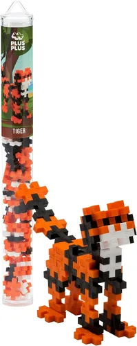 Miniatura 7 de Plus Plus Juego de bloques de construcción de figuras de animales 3D, 70 piezas de rompecabezas entrelazadas, divertidos juguetes de tallo