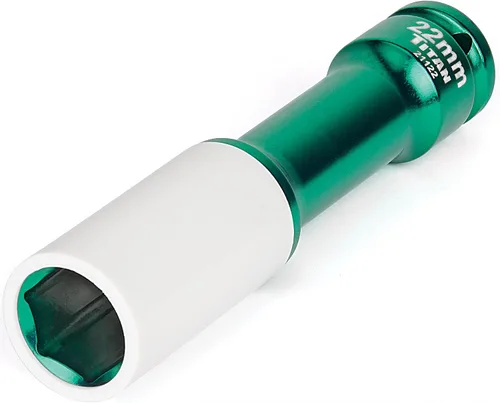 Miniatura 6 de Titan 21091 - Llave de vaso de impacto de 17 mm de 1/2 pulgada sin marcas para tuerca de rosca profunda