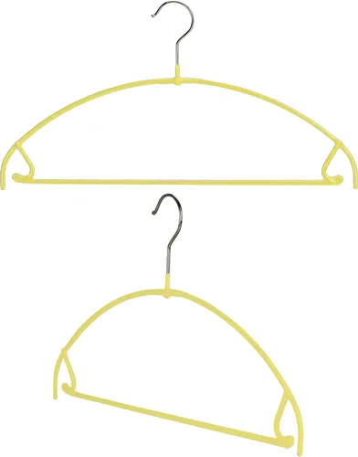 Miniatura 13 de Mawa by Reston Lloyd Euro Ultra Light/Thin Series, Percha antideslizante que ahorra espacio con barra y gancho para pantalones y faldas