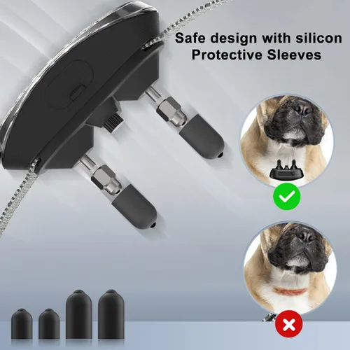 Miniatura 6 de Collar de perro antiladridos automático inteligente resistente al agua recargable Terminador de ladridos (collar de ladrido negro)