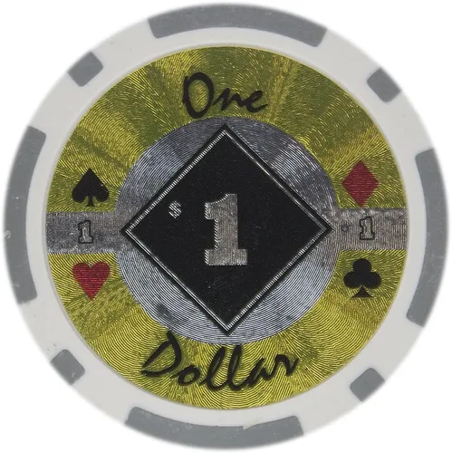 Miniatura 9 de Brybelly Black Diamond Poker Chip - Compuesto de arcilla pesada de 0.49 oz, paquete de 50 ($0.50 naranja)